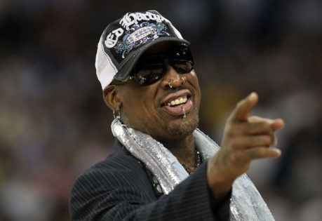 The Worm is back! Dennis Rodman returns to United Center for the first time  in 13 years for AEW appearance