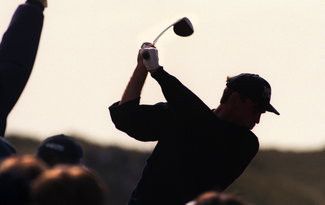 Golfer silhouette, DP World Tour