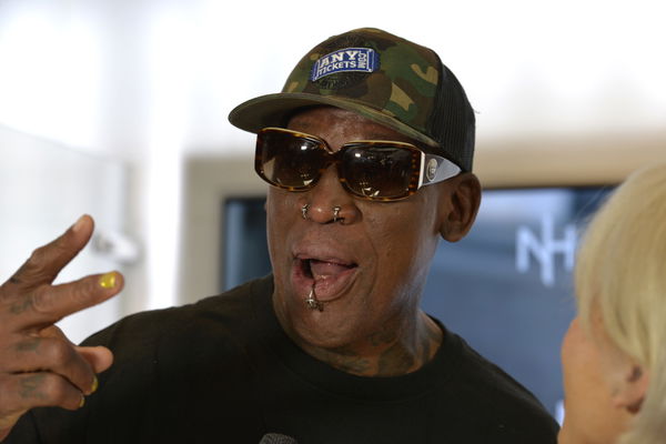 Dennis Rodman stays on trend, gets massive face tattoo of gf