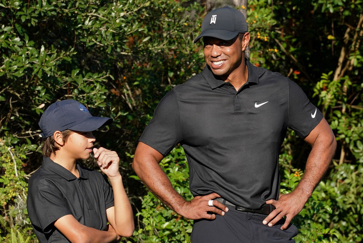 Tiger Woods Spotted Watching Son Charlie As He Makes AJGA Debut