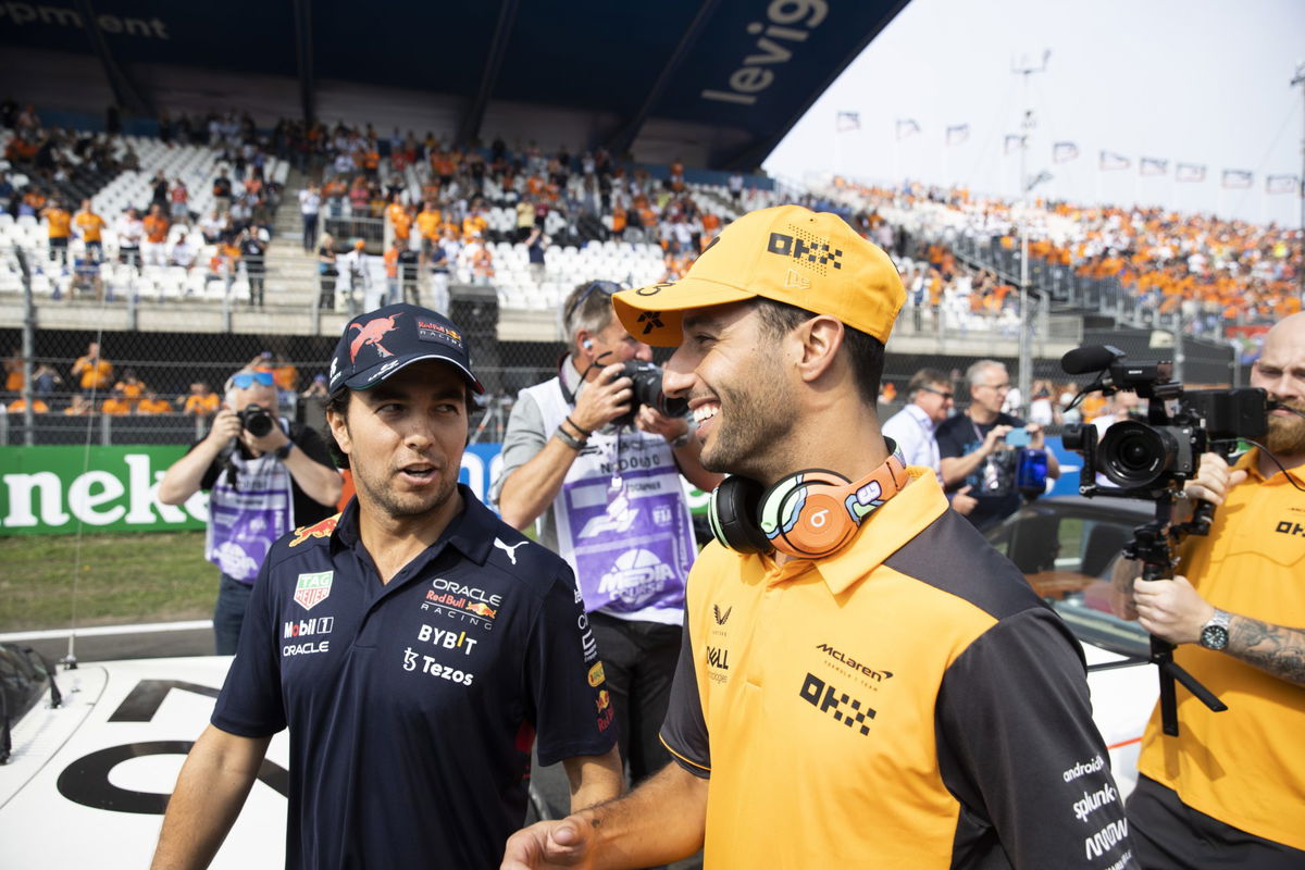 Sergio Perez and Daniel Ricciardo