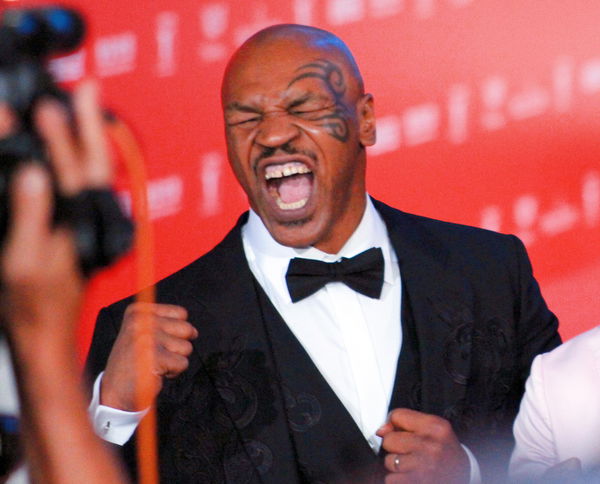 Boxing Champion Mike Tyson at the Shanghai Film Festival with Kung Fu Star Donnie Yen