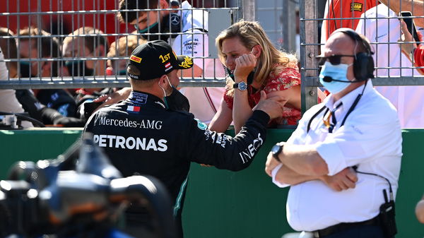 F1- Mercedes racer Valtteri Bottas and his girlfriend Tiffany Cromwell