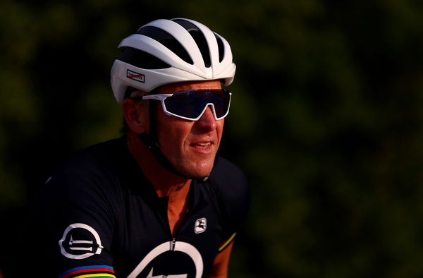 Lance Armstrong Rides Al Qudra Cycling Track