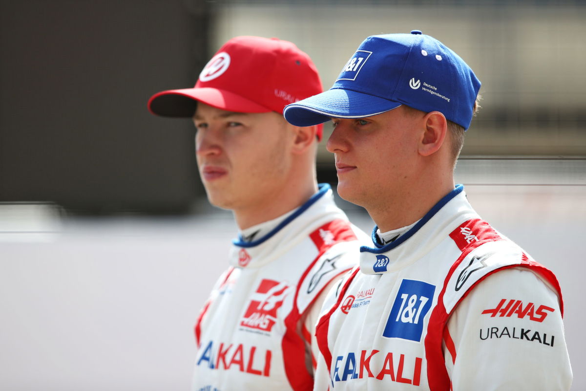 Haas nikita mazepin and mick schumacher