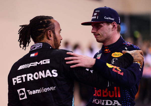 Winner Mercedes' British driver Lewis Hamilton with the trophy on the  News Photo - Getty Images