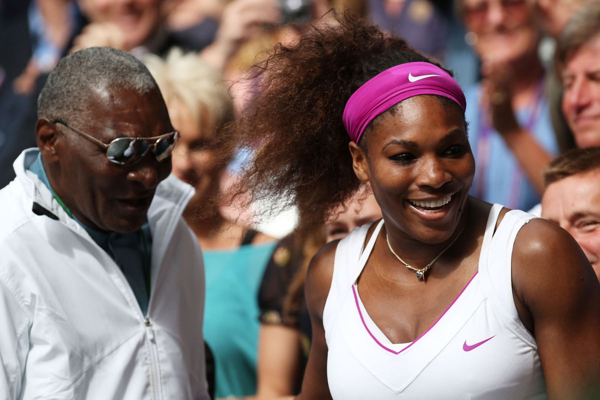 Serena Williams with Richard Williams