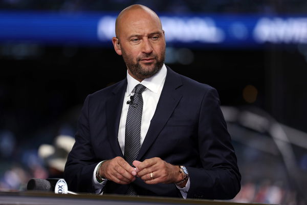 Miami Marlins CEO Derek Jeter reacts to All-Star Game being moved