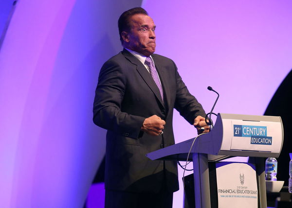 Arnold Schwarzenegger Addresses Financial Education Summit