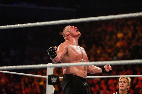 Goldberg accepts Brock Lesnar's WrestleMania challenge: photos