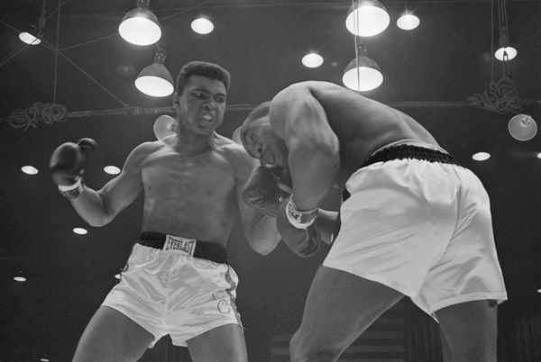 Cassius Clay Battles Sonny Liston