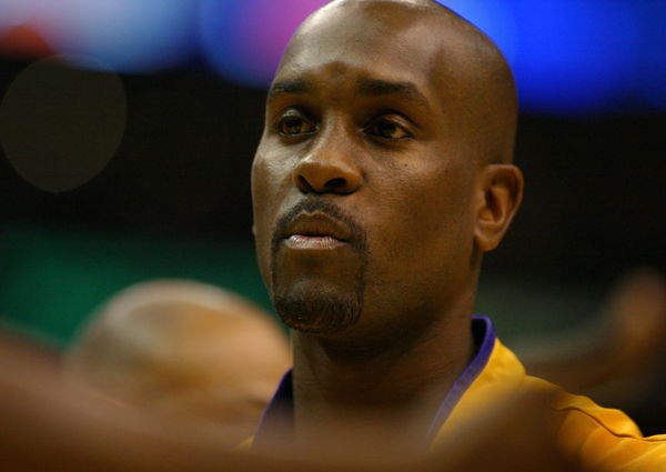 10/17/2003 ? New Laker point guard Gary Payton before a preseason game between Phoenix Suns and Lake