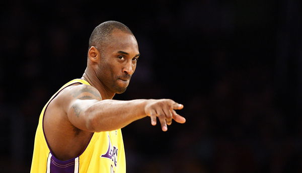 Kobe Bryant directs his teammates during a game against the Timberwolves on Friday, Dec. 11, 2009,