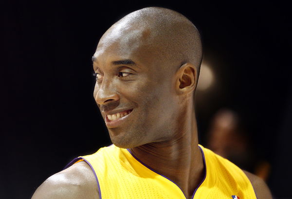 EL SEGUNDO, CA ? OCT. 1, 2012. Lakers star player Kobe Bryant is all smiles during the teams&#8217; media