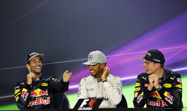 Ricciardo, Hamilton, Verstappen