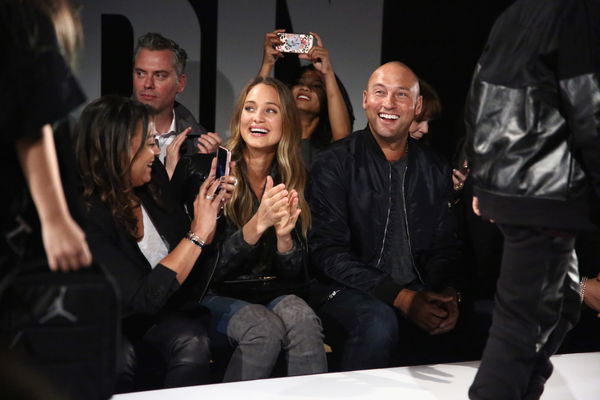 Derek Jeter and wife Hannah showcase their athletic skills as they spend  NYE skiing in Aspen