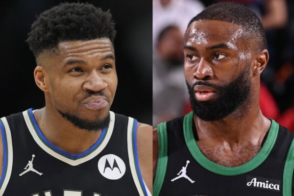 Giannis Antetokounmpo, Jaylen Brown