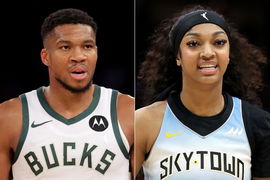 Giannis Antetokounmpo and Angel Reese
