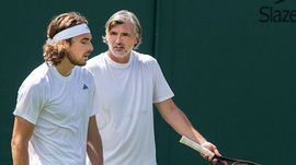 Goran Ivanisevic and Stefanos Tsitsipas,