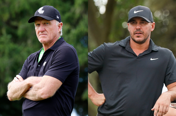 Greg Norman and Brooks Koepka