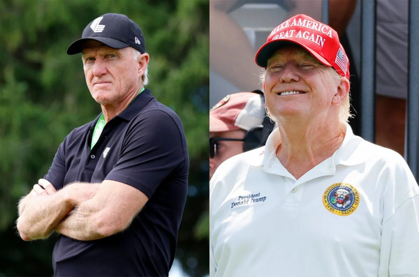 Greg Norman and Donald Trump