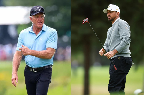 Greg Norman and Jason Day