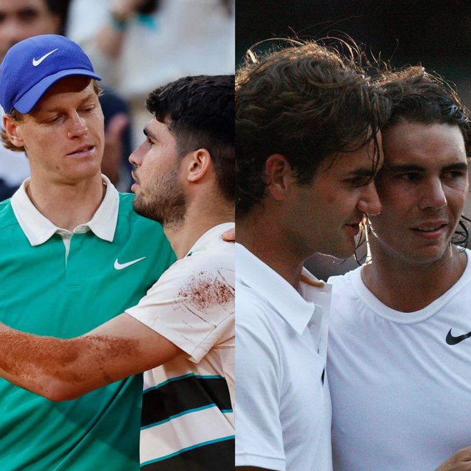 Sinner Alcaraz Wimbledon Roland Garros Finals