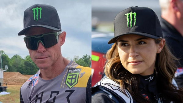 Hailie Deegan and Brian Deegan