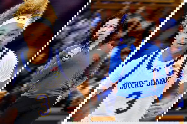 Hannah Hidalgo and Kara Lawson