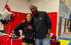 Harley Tomlin Georgia Gymdogs Gymnast and Pittsburgh Steelers Head Coach Mike Tomlin