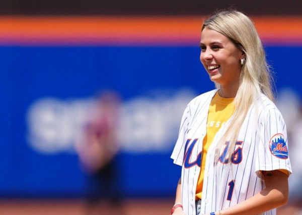 Hawk Tuah Girl at Mets game