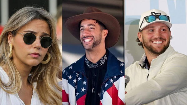 Heidi Berger, Daniel Ricciardo, and Josh Allen