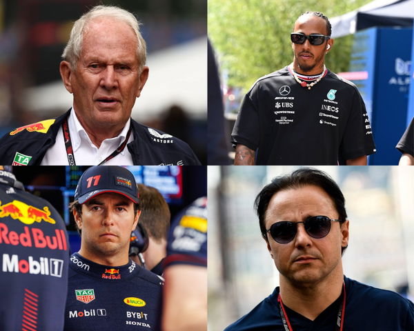 Helmut Marko, Lewis Hamilton, Sergio Perez &#038; Felipe Massa