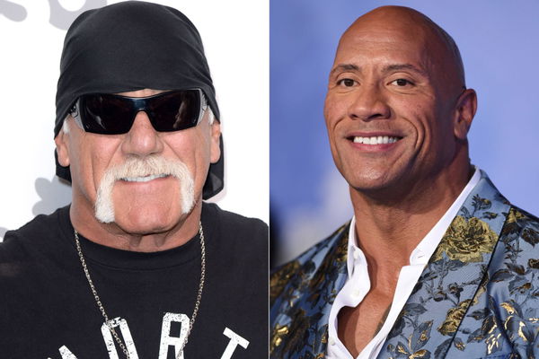 Hulk Hogan Dwayne Johnson Happy