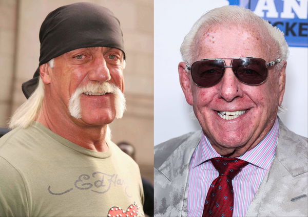 Hulk Hogan Ric Flair happy