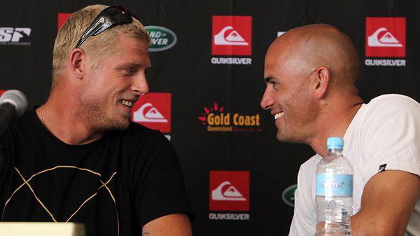 Kelly Slater and Mick Fanning