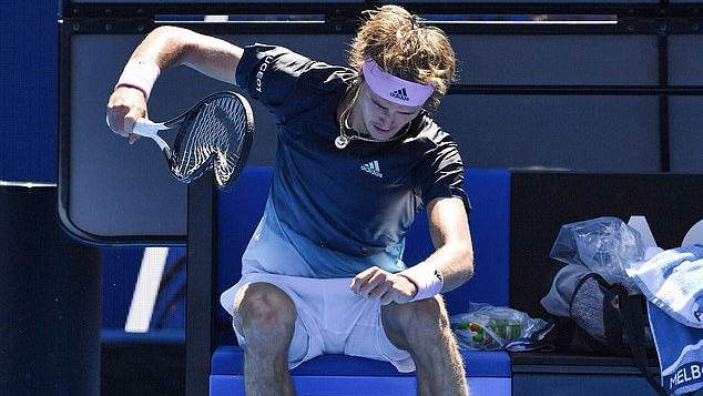 Zverev Throws Racket Towards Crowd at Australian Open Practice