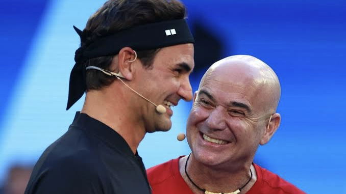 Federer Mocks Agassi After He Hilariously Disses His Shot