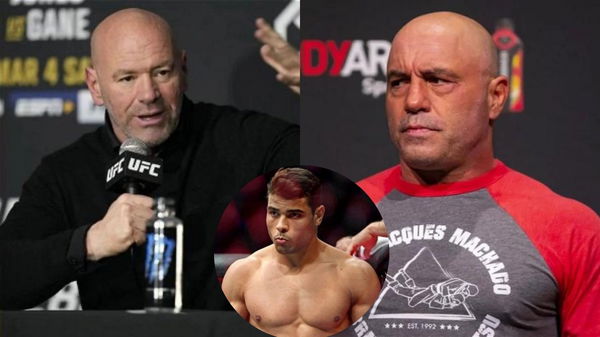 Dana White, Paulo Costa and Joe Rogan