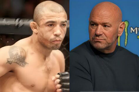 “I Can’t Take It Anymore”- Jose Aldo Confronts Dana White in Emotional Retirement Speech at UFC 315