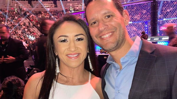 Carla Esparza with her husband