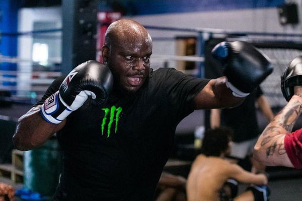 Derrick Lewis training