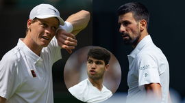 Jannik Sinner, Carlos Alcaraz, Novak Djokovic