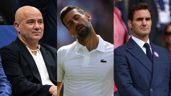 Andre Agassi, Novak Djokovic, Roger Federer
