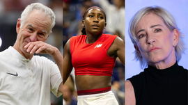 John McEnroe, Coco Gauff, Chris Evert