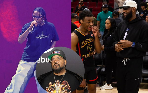 Ice Cube, Travis Scott, Bronny James, Lebron James