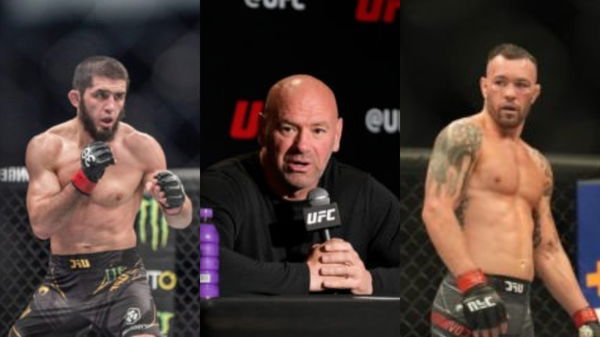 Islam Makhachev, Dana White, Colby Covington