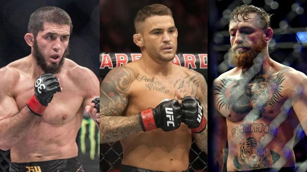 Islam Makhachev, Dustin Poirier and Conor McGregor