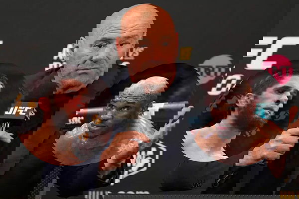 Islam Makhachev, Kamaru Usman, Dana White