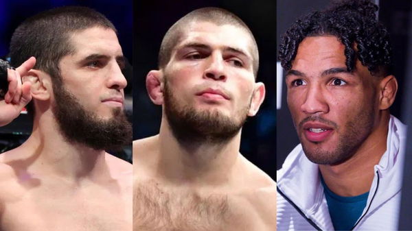 Islam Makhachev, Khabib Nurmagomedov and Kevin Lee